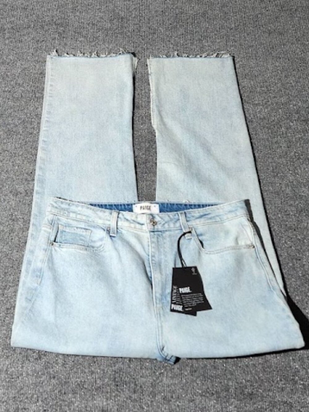 Paige Women's Stella Raw Inseam Slit Jeans Size 32 NWT - Picture 4 of 5